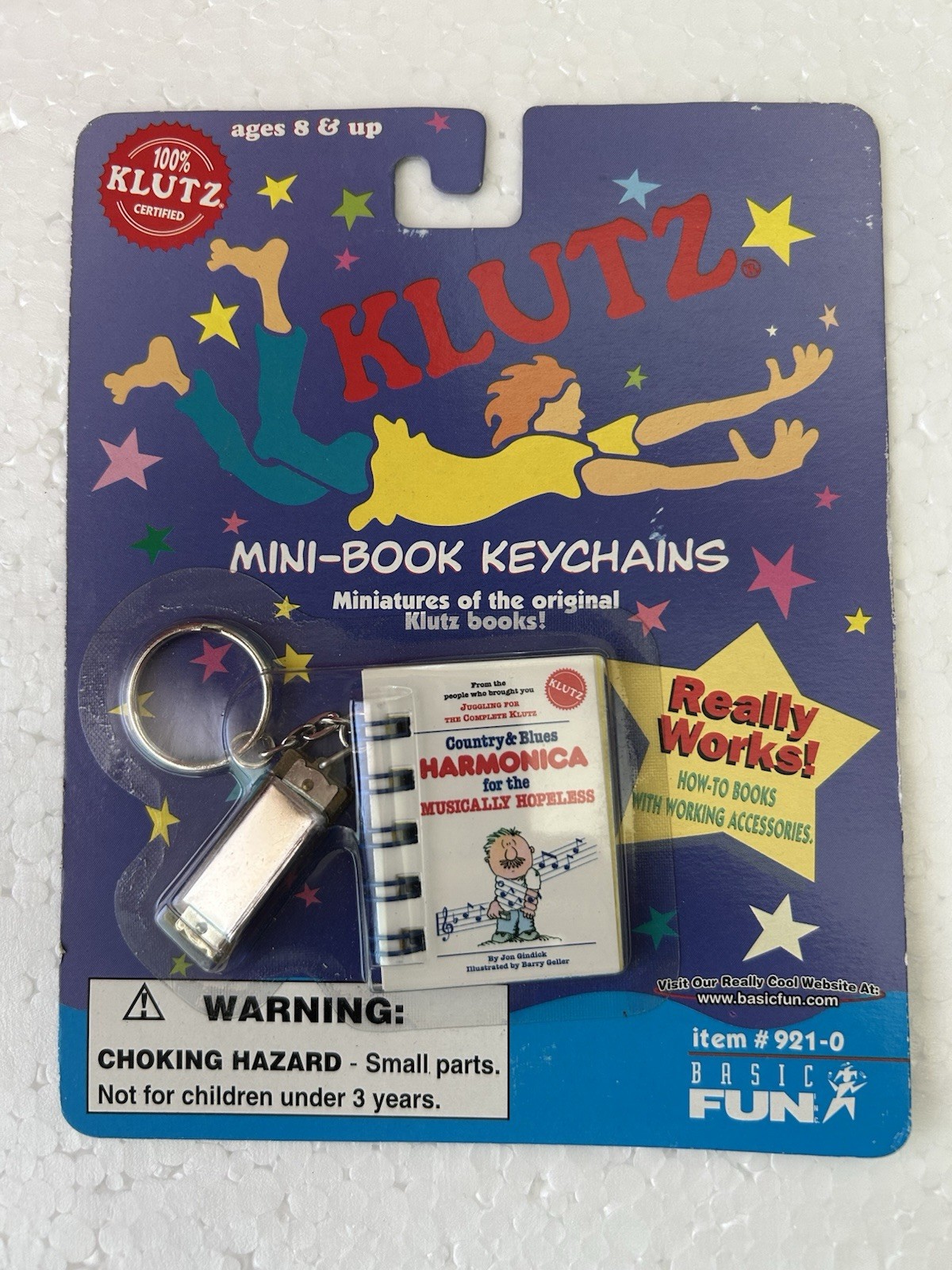 Vintage 1998 Basic Fun Klutz Mini Book Keychain Set Of 3