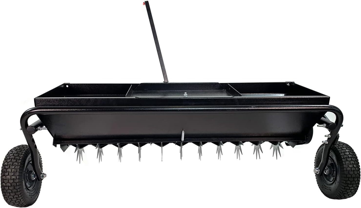 Brinly AS2-40BH-P Tow Behind Combination Aerator Spreader with Weight Tray,