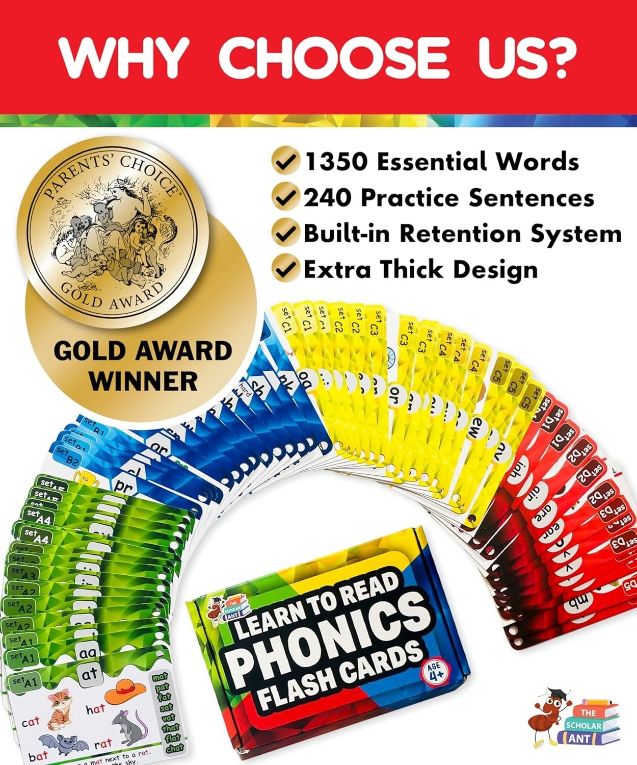 Quality Phonics Flash Cards with Spaced Repetition for Early Readers