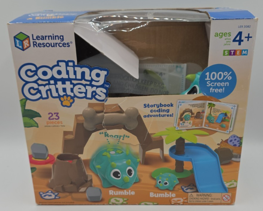 Learning Resources Coding Critters Rumble & Bumble 23 Pieces (LER3082) Open Box