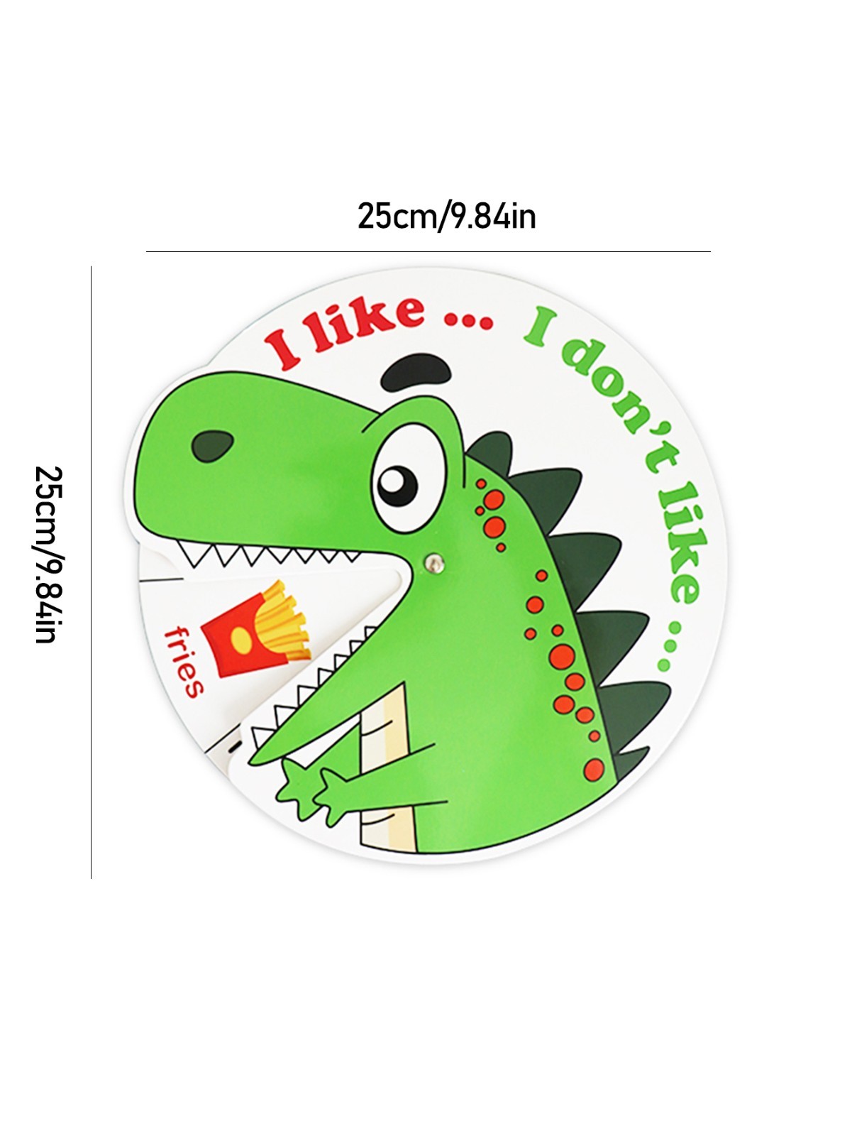 Dinosaur Food Spin Wheel 1Pc Educational Reading Game Toy Preschool Kids
