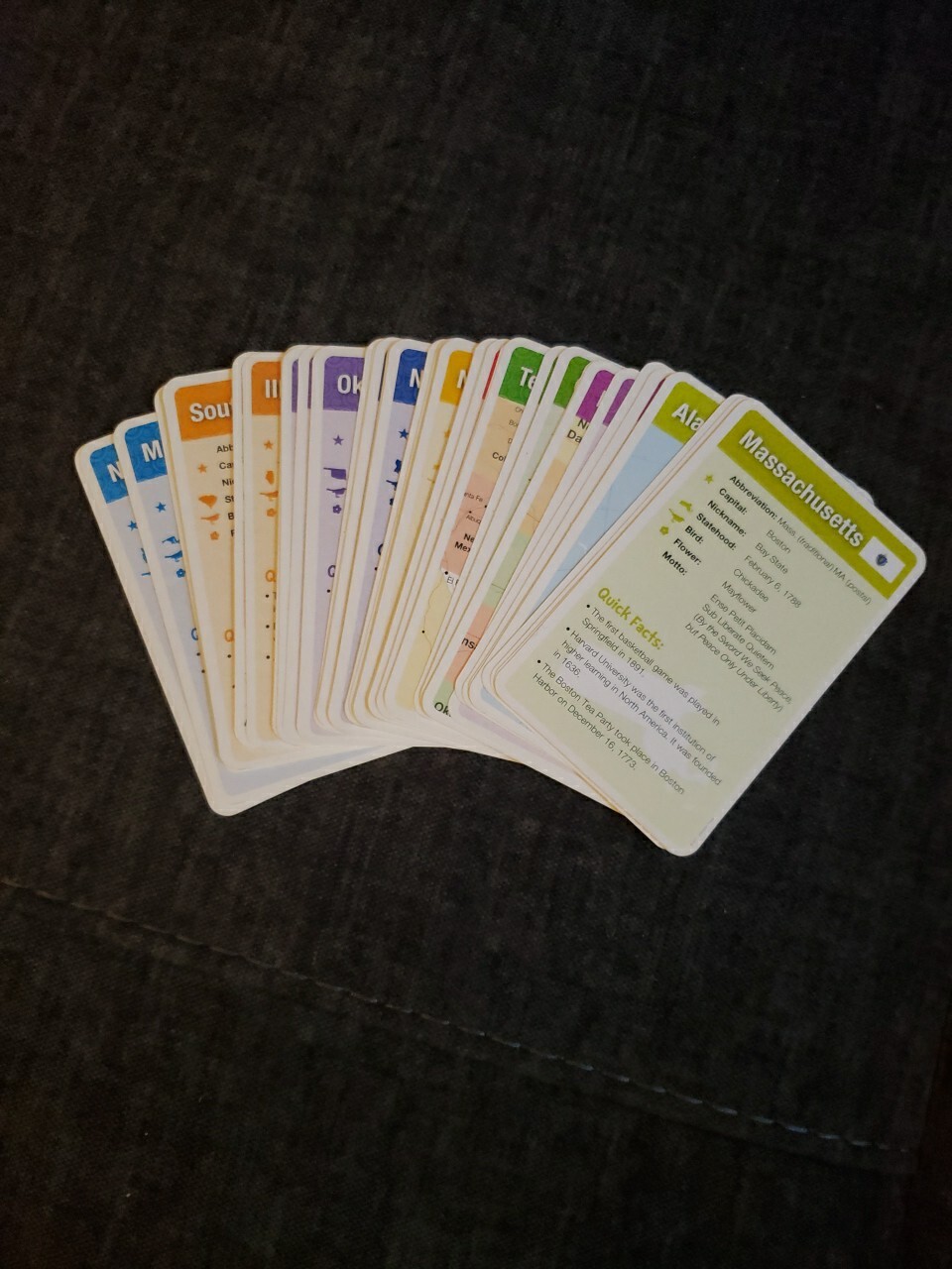 United States Flash Cards Complete Set Educational A+