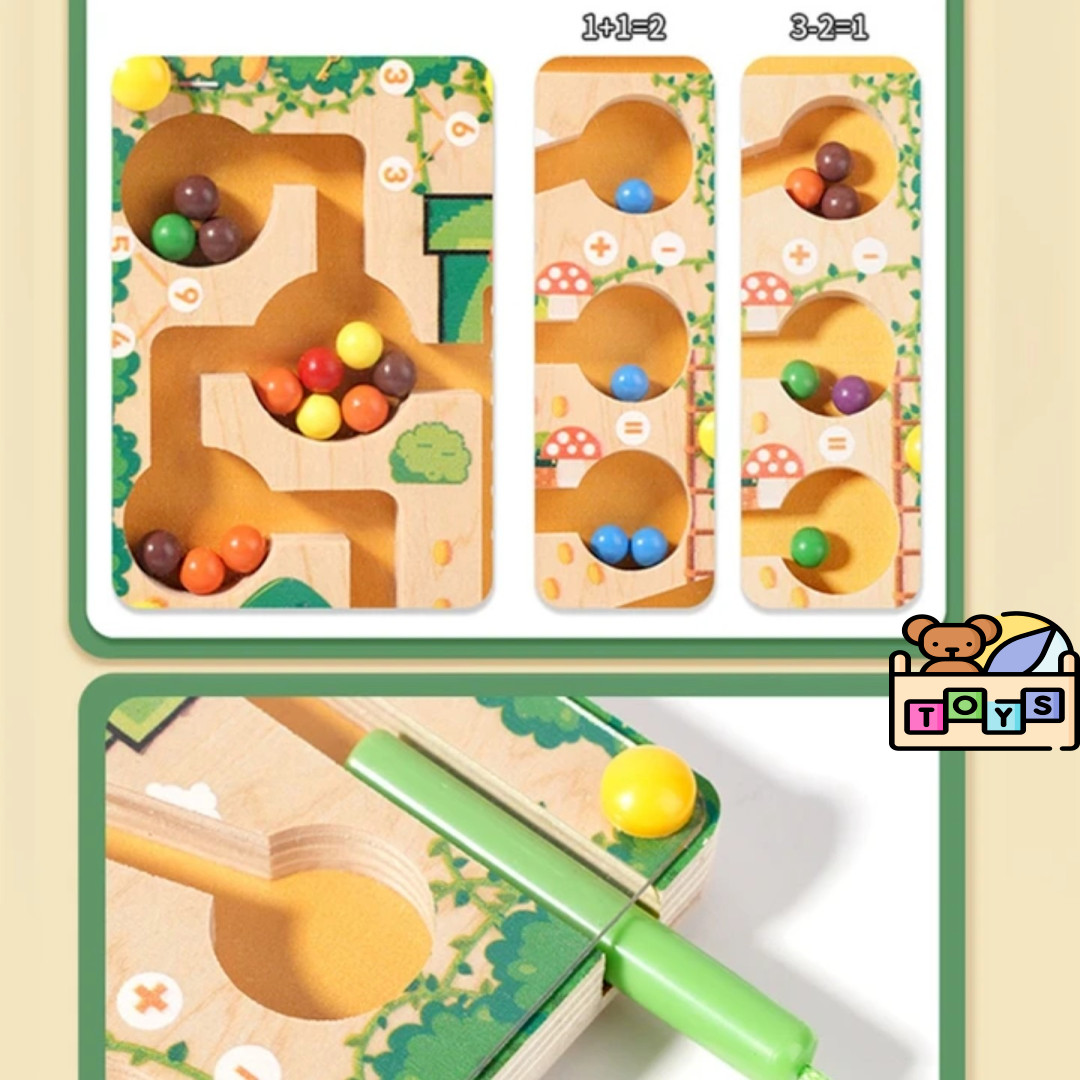 Magnetic Sorting Games Puzzle Maze Board Learning Colour Number Classification