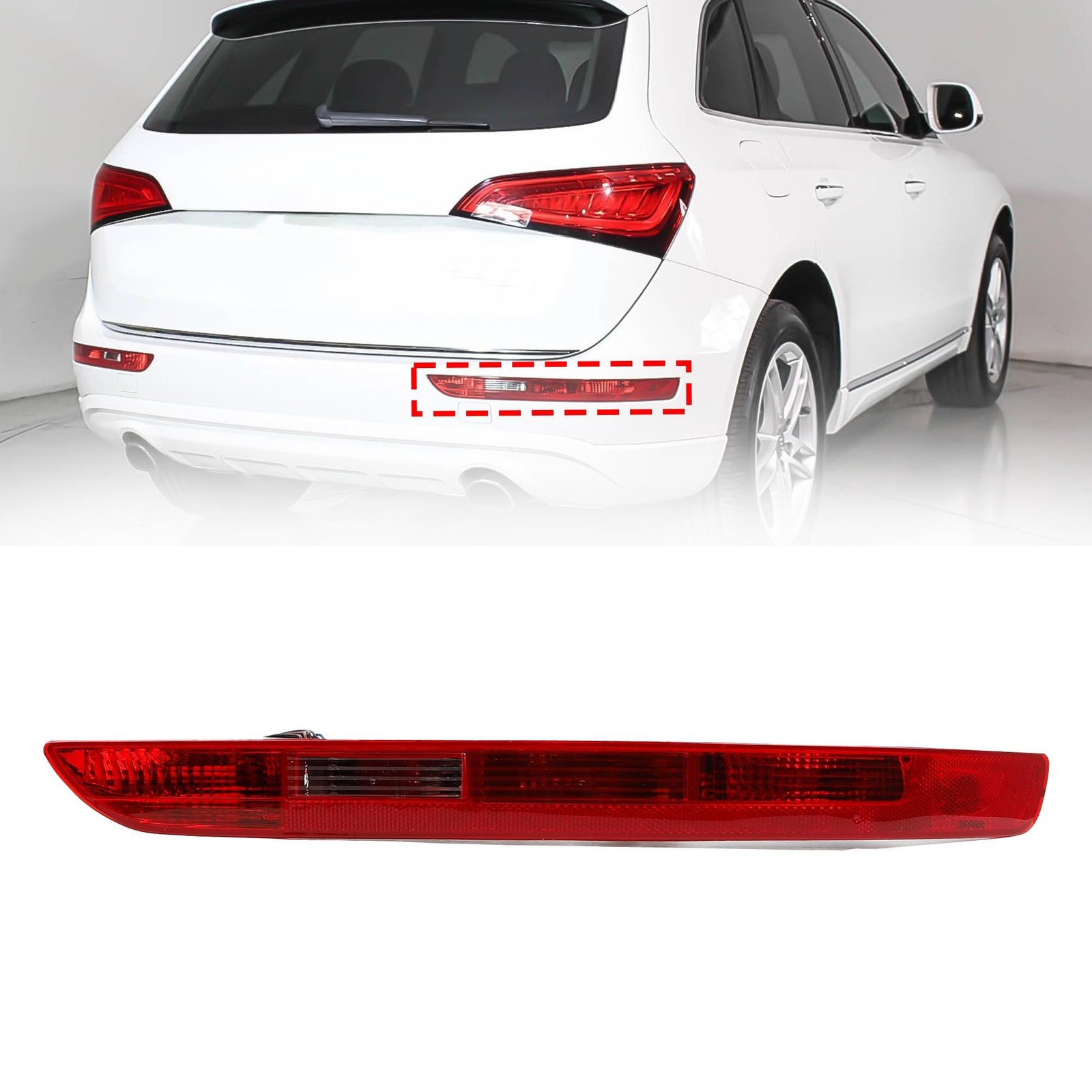 Rear Bumper Tail Light Right Passenger Side for 2009-2016 Audi Q5 Replaces