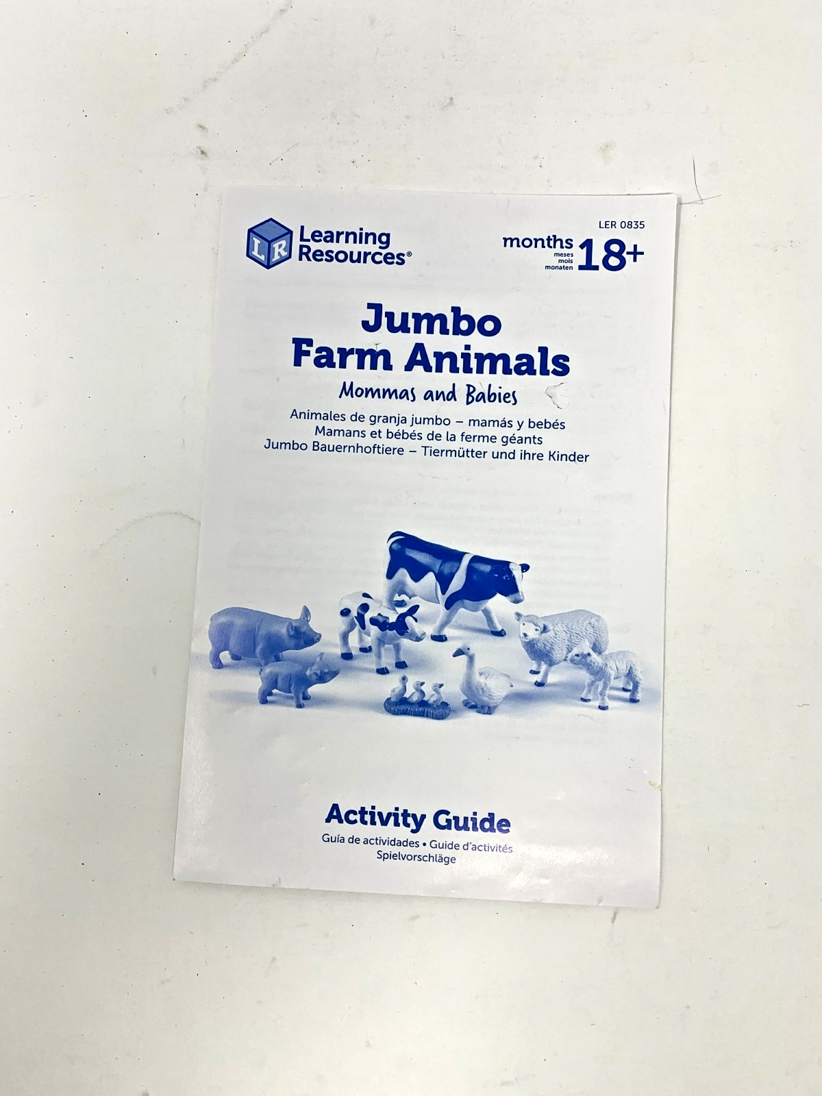 Learning Resources Jumbo Farm Animals Mommas And Babies – Lot of 7