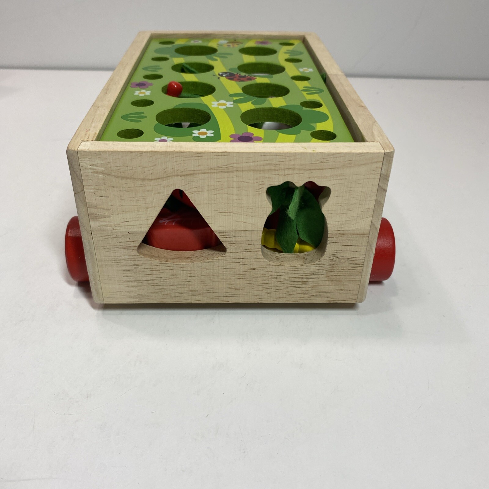 Toddlers Montessori Wooden Toys Farm Orchard Intelligence Car-Hand-Eye-Shapes