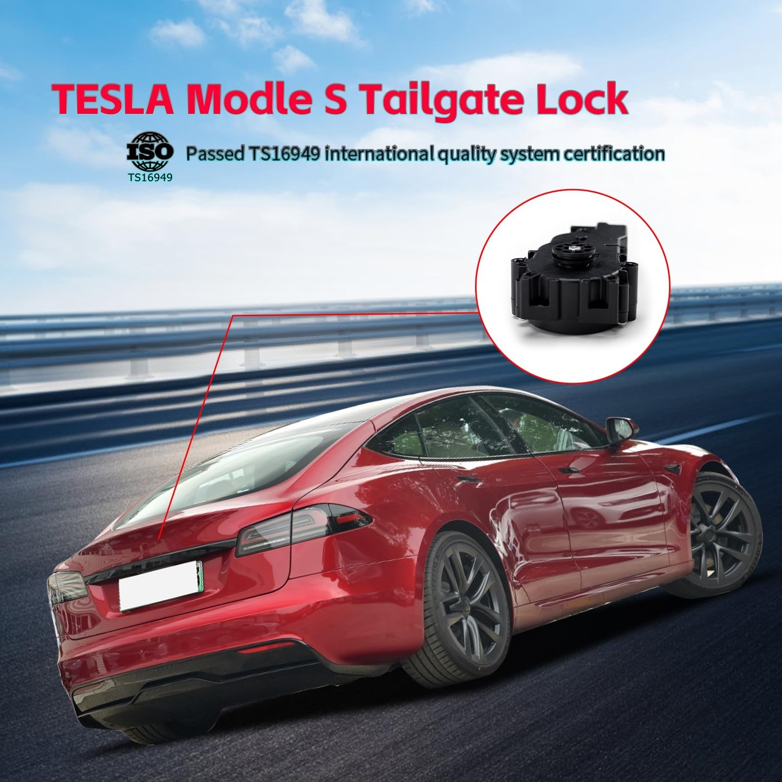 Rear Trunk Lid Tailgate Latch Actuator Compatible with Tesla S, Liftgate Actu…