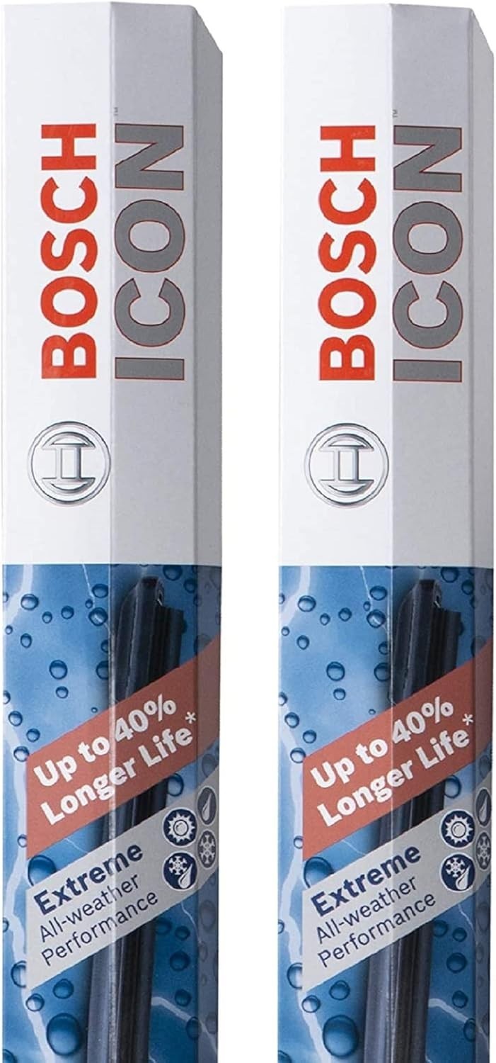 BOSCH 26A17A ICON Beam Wiper Blades – Driver and Passenger Side – Set of 2 Blade
