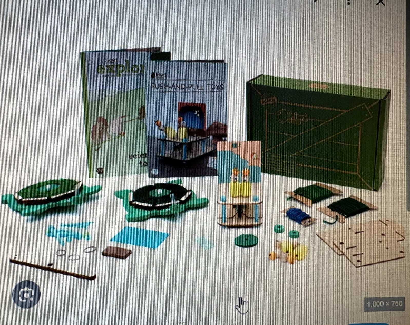 Kiwi Crate Kiwi Co Push And Pull Toys Brand New In Box NIB