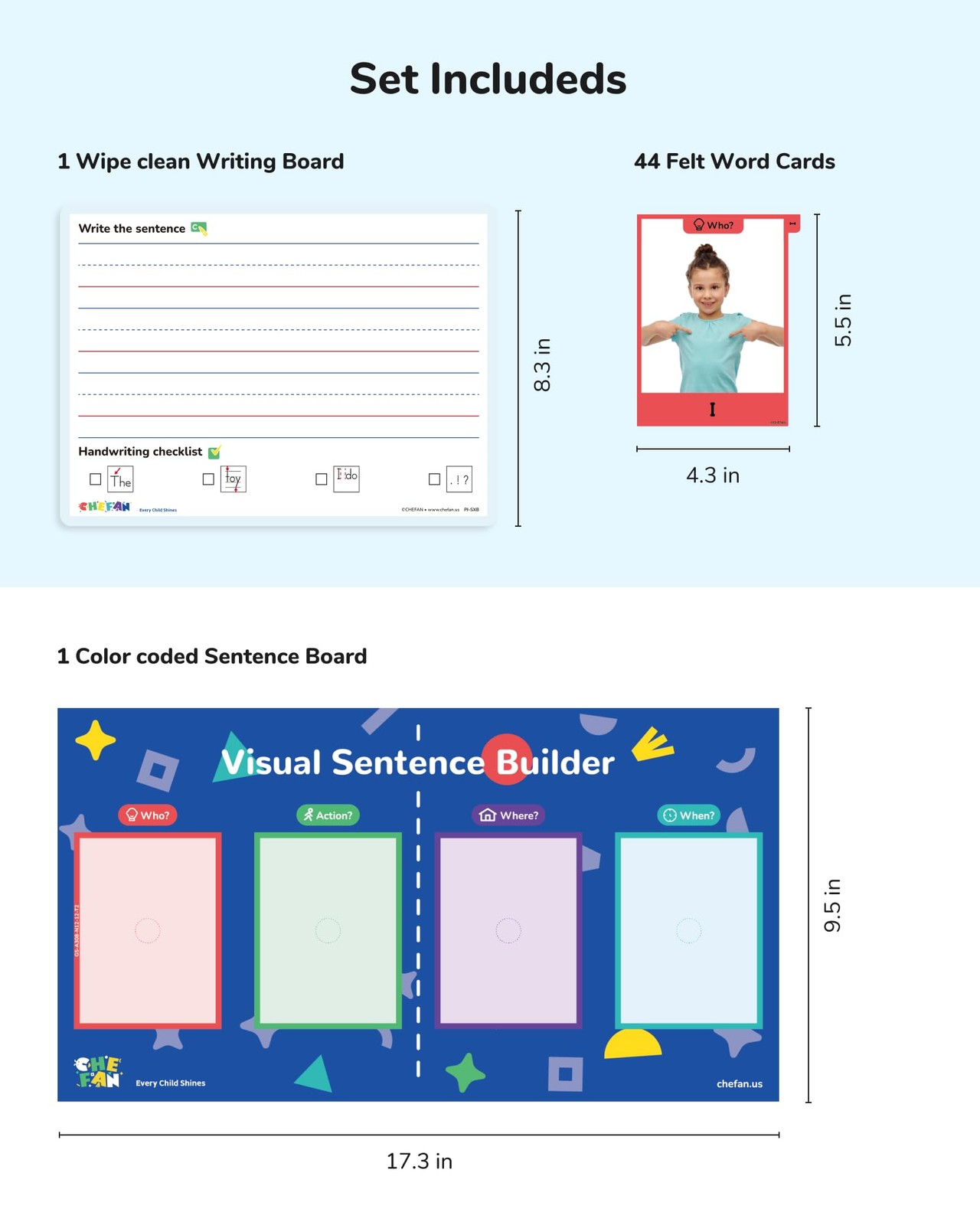 Sentence Building Kit for , Flash Cards for Early Reading and Word Games, Spe…