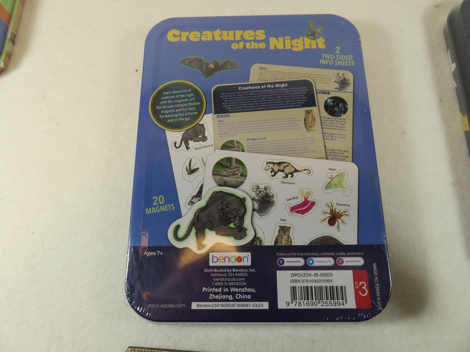 4 Bendon STEM Magnetic Dinosaur Night Creatures Constellation Leaf NEW Sealed