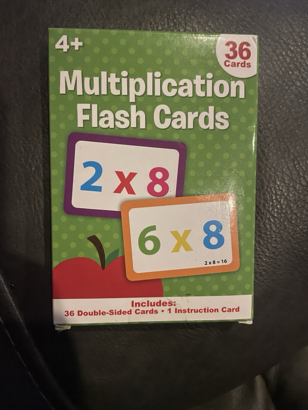 Multiplication Mathematics Flash Cards Age 4+ 36 Cards + Instruction Card