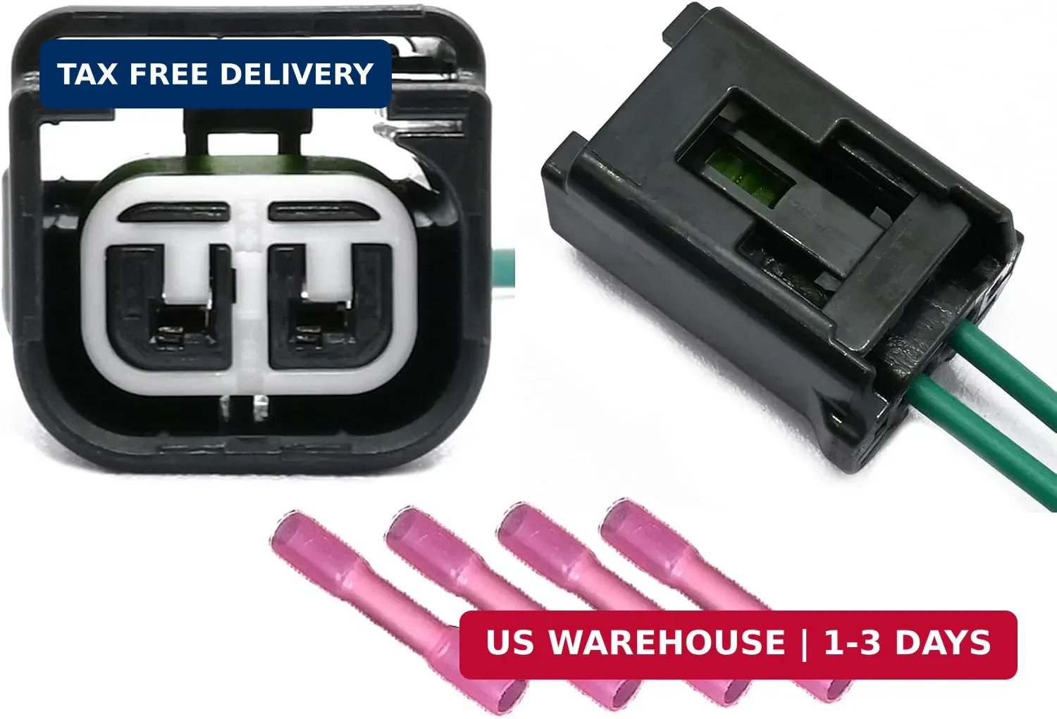 2 Pcs Ignition Coil Pack Connector Wiring Harness Pigtail Plug Wire Fit for 2.0