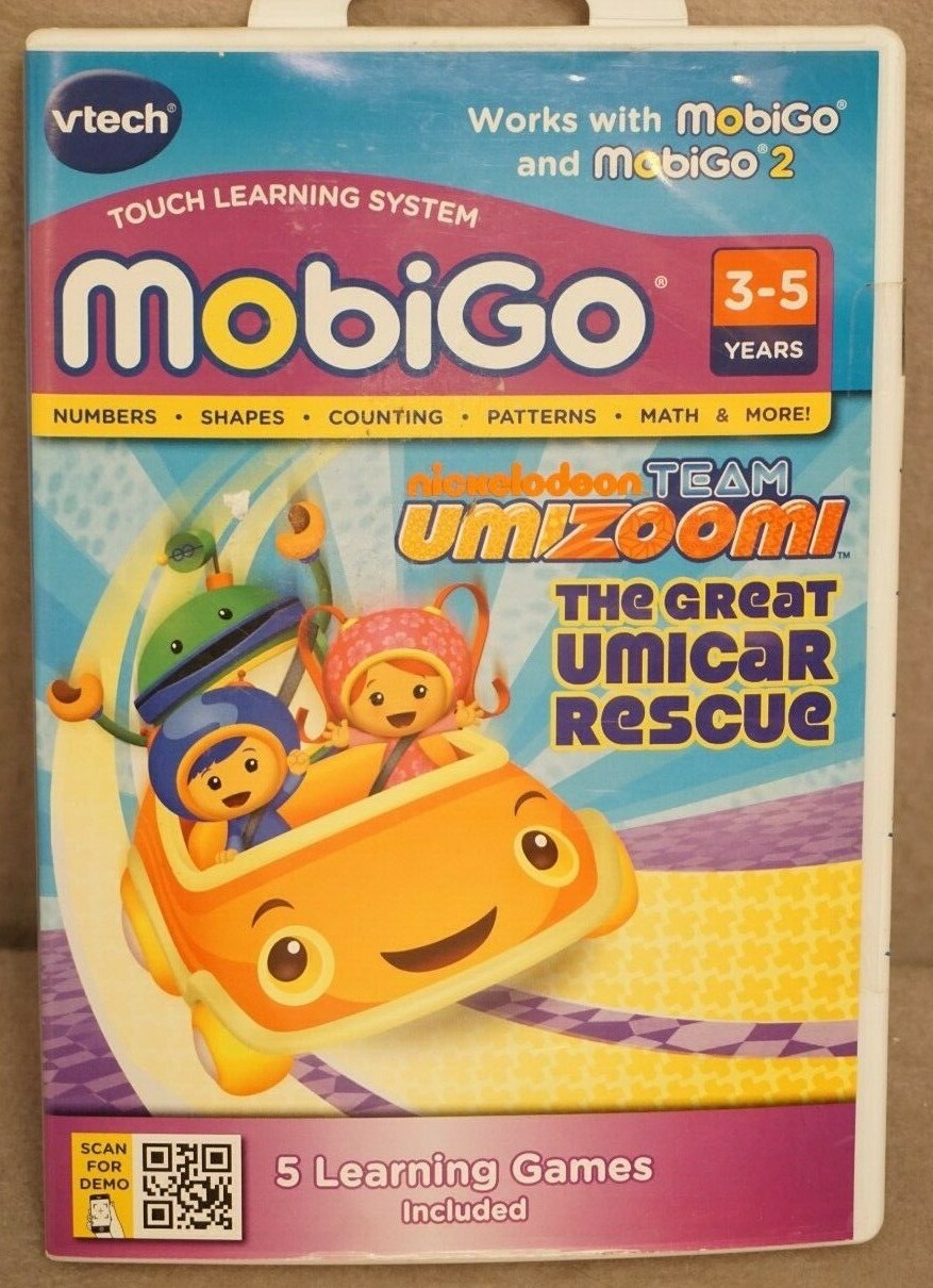 Vtech MobiGo programs: Umizoomi, Dora Twins Day, Jake Neverland Pirates or Spong