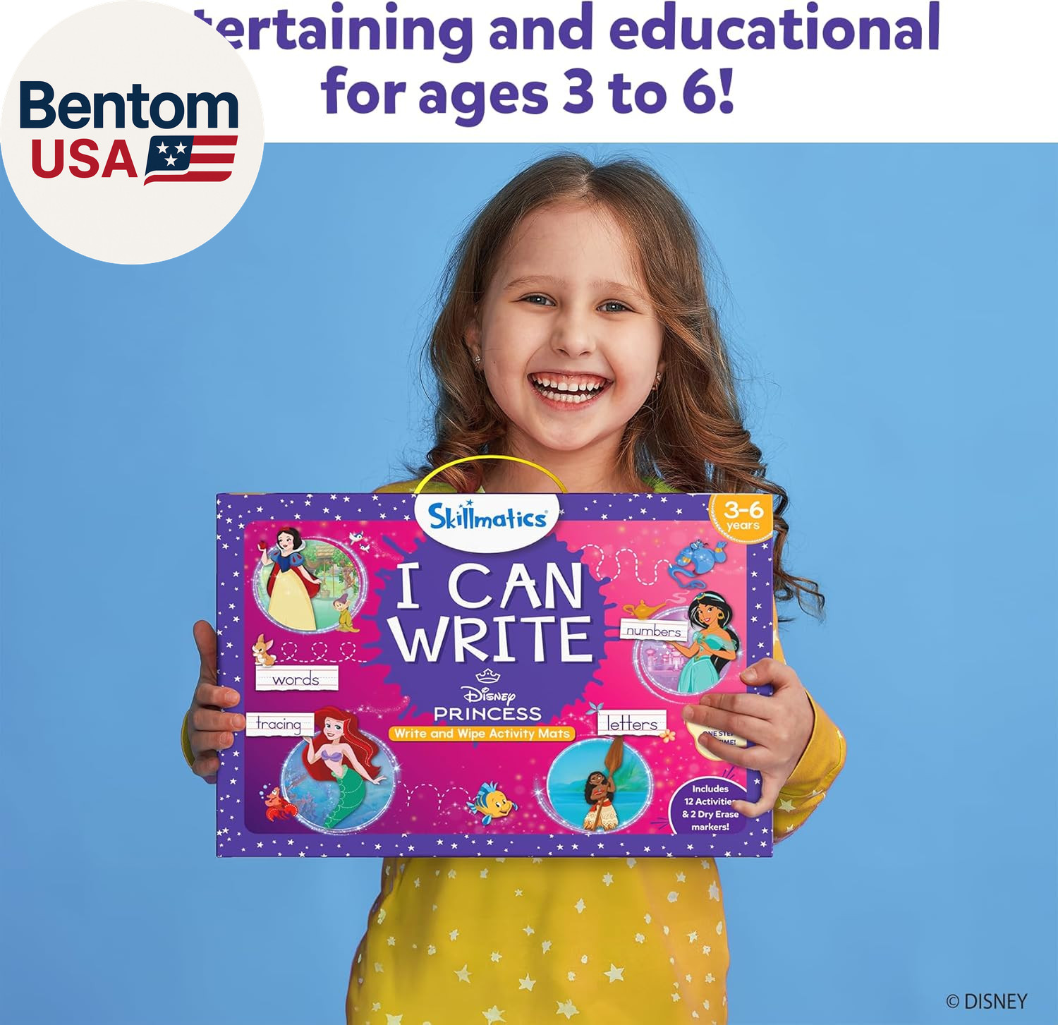 I Can Write Disney Princess – Reusable Preschool Learning Activities, Educationa