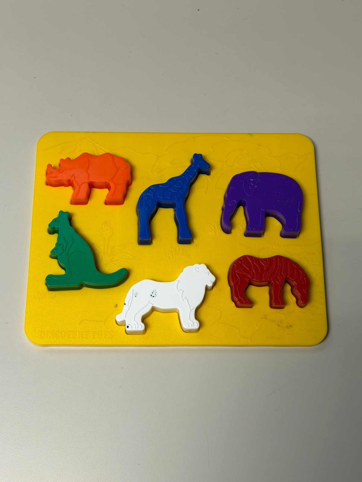 Vintage Place & Trace Puzzle Stencil Set Discovery Toys Complete 1980s/1990s