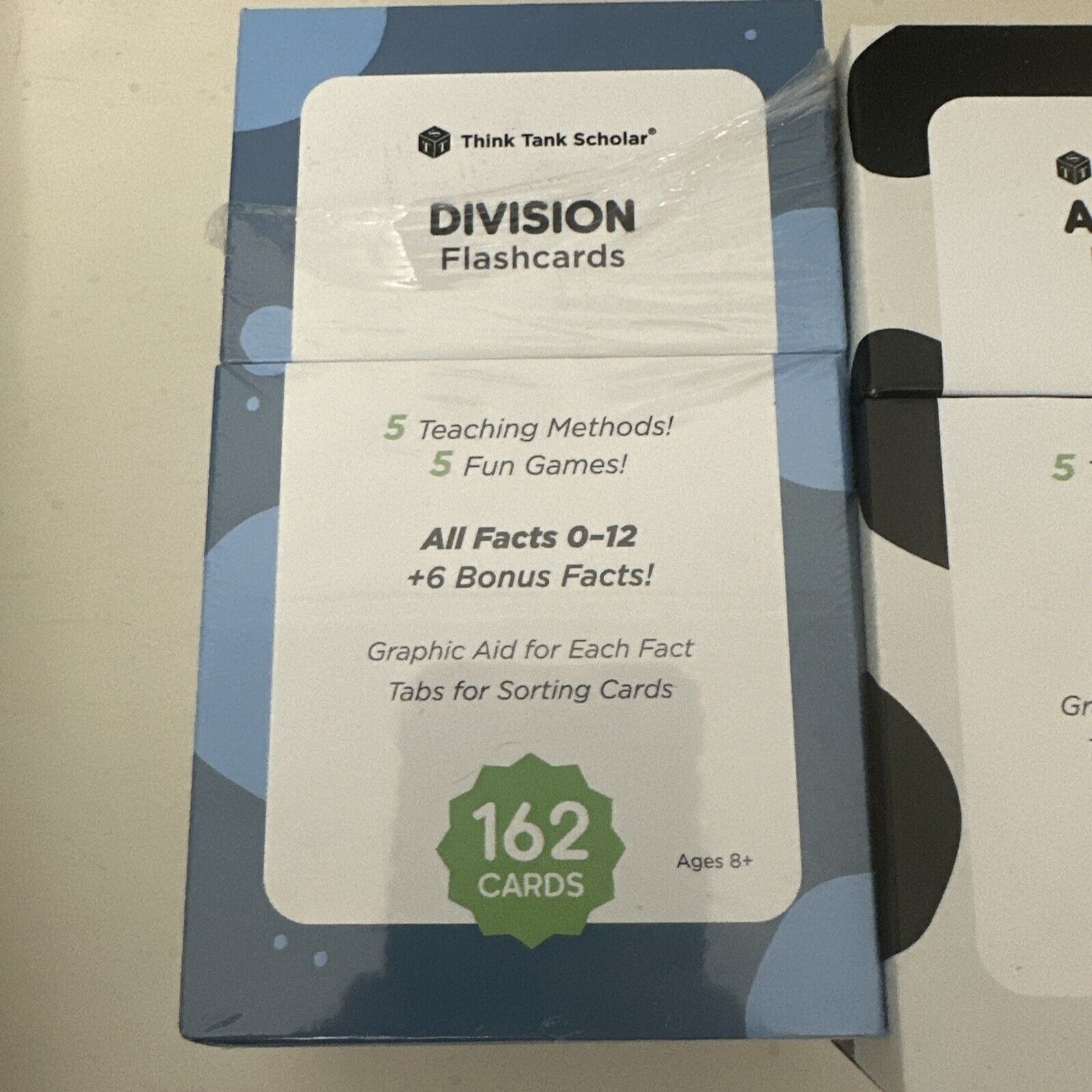 Think Tank Scholar Addition and Division Flash Cards Ages 8+ 335 Cards!