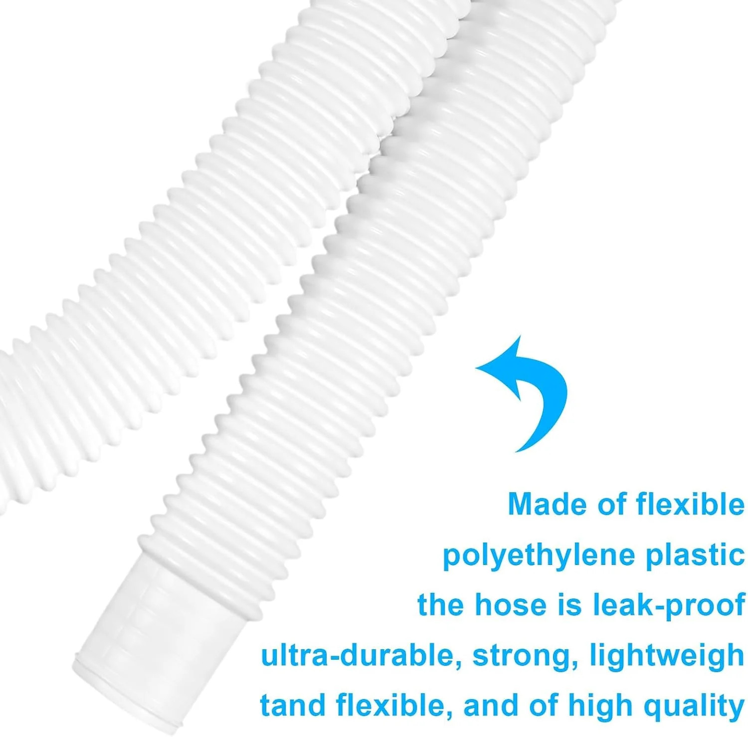 Pool Pump Hose for Above Ground Pools, Premium Pool Filter Pump Hoses, 2 Pack 1.