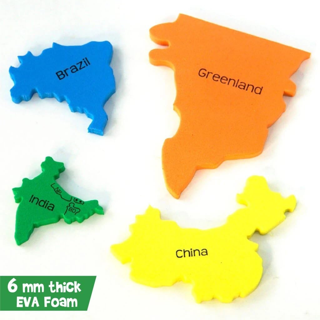 Imagimake Mapology World Map Puzzle | 65 pieces, 57 cm x 33 cm, Multicolor