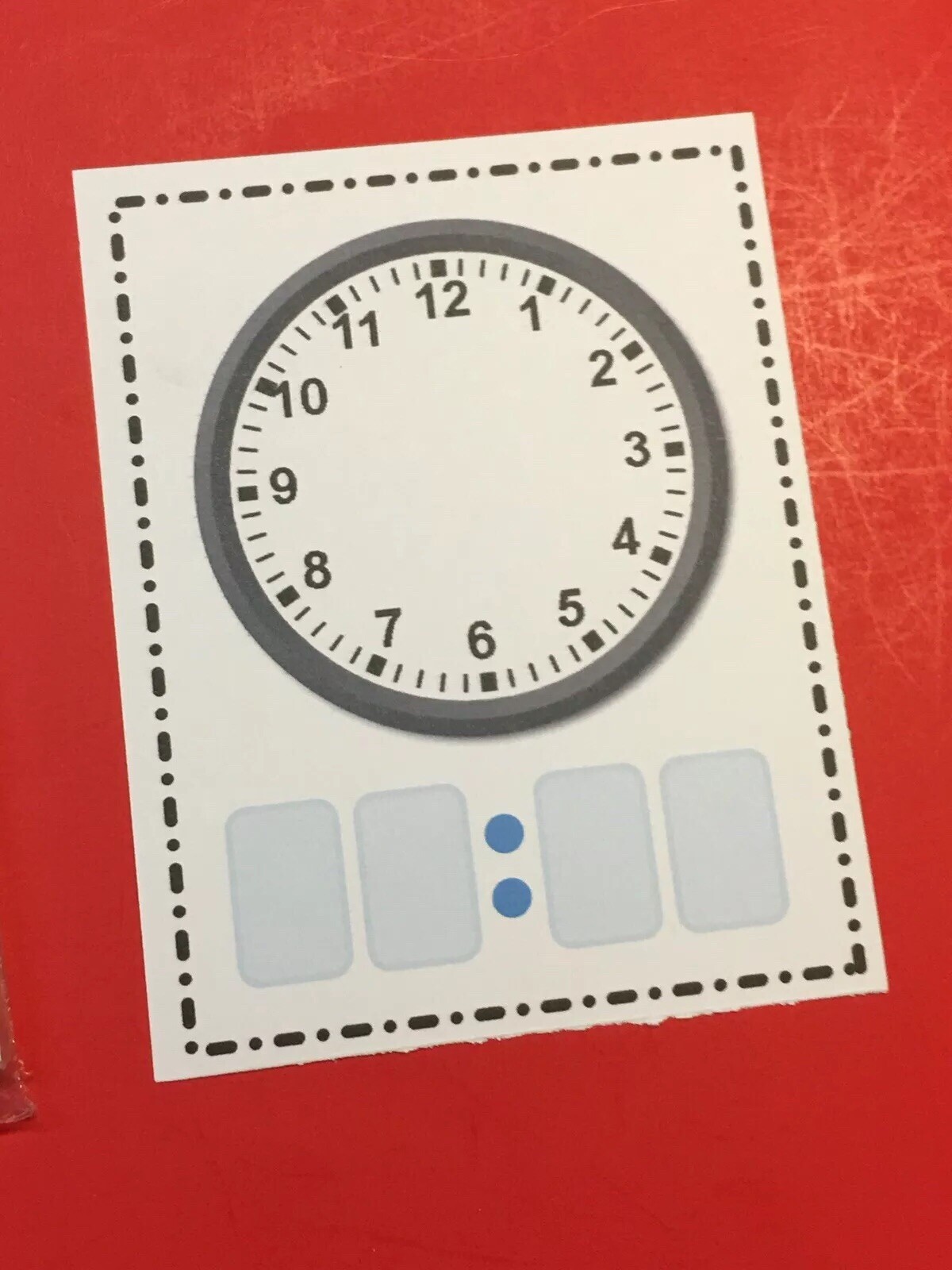 DRY ERASE – LEARN TO TELL THE TIME – BLANK CLOCK FACES – 40 LAMINATED CARDS