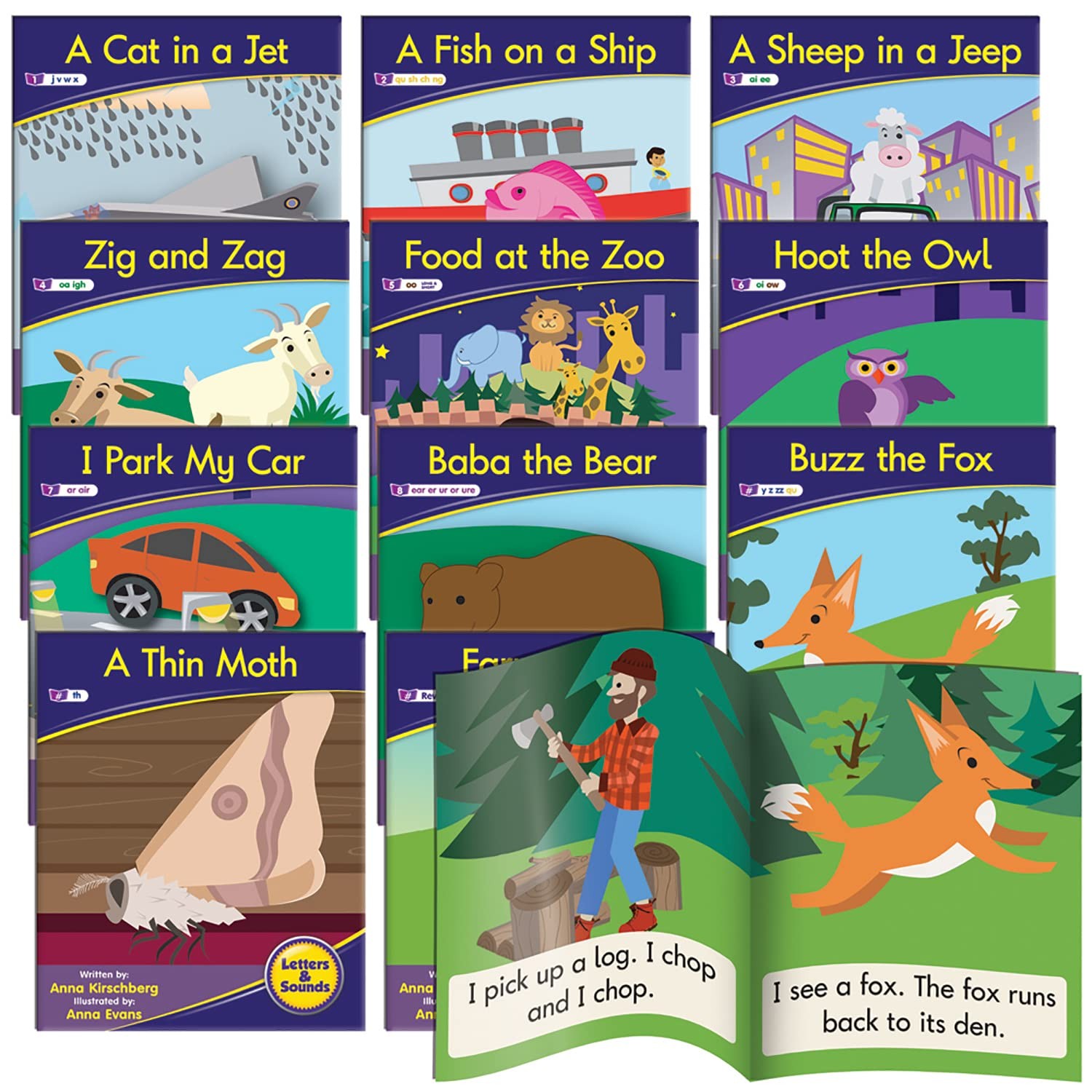 Phonics Readers Fiction Learning Set 5.51″ x 6.69″