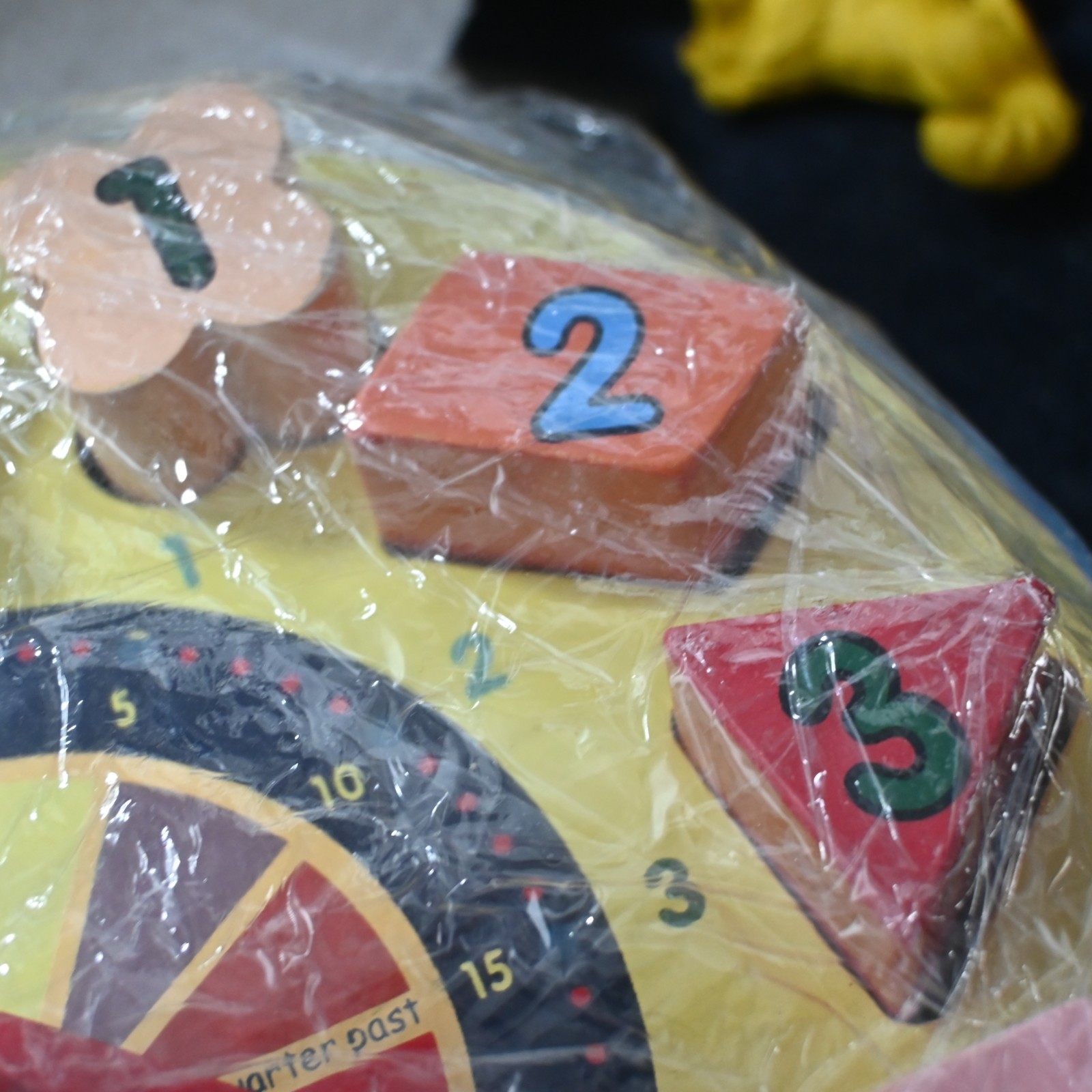 Melissa & Doug shape sorting clock to teach shapes and how to tell time