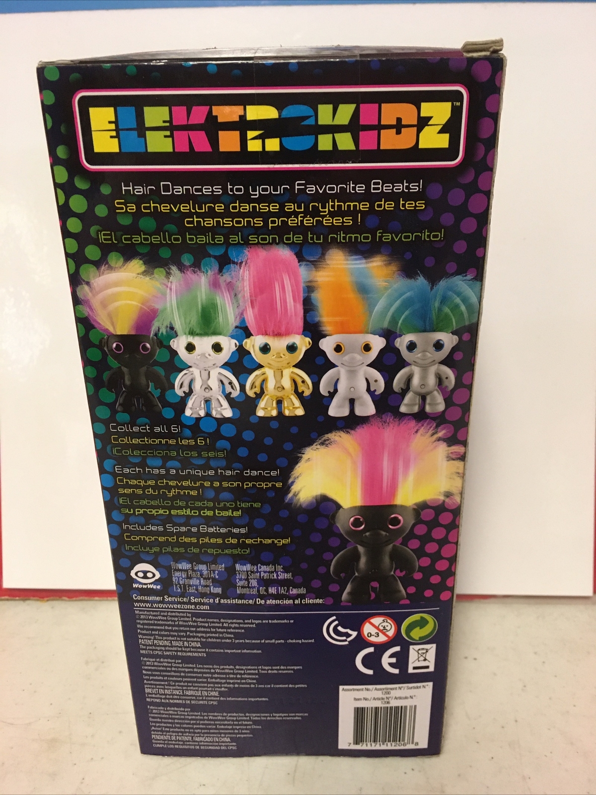 Electro Kidz Hair Dancing Neon Troll Toy Black Pink WowWee 2013 NEW