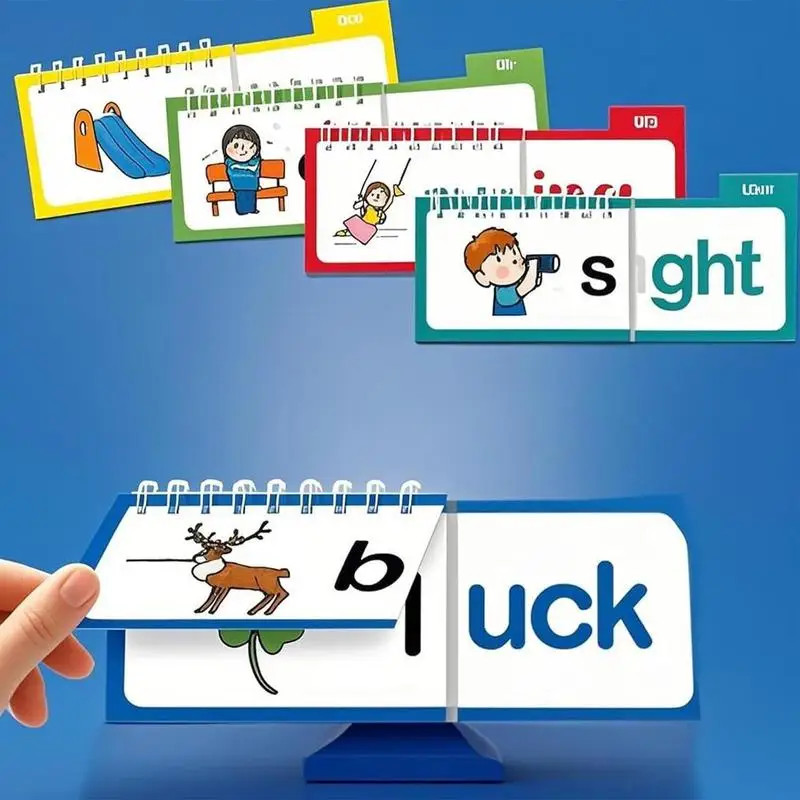 30 Read & Rhyme Word Family Flash Cards Phonics Reading Learning Educational Set