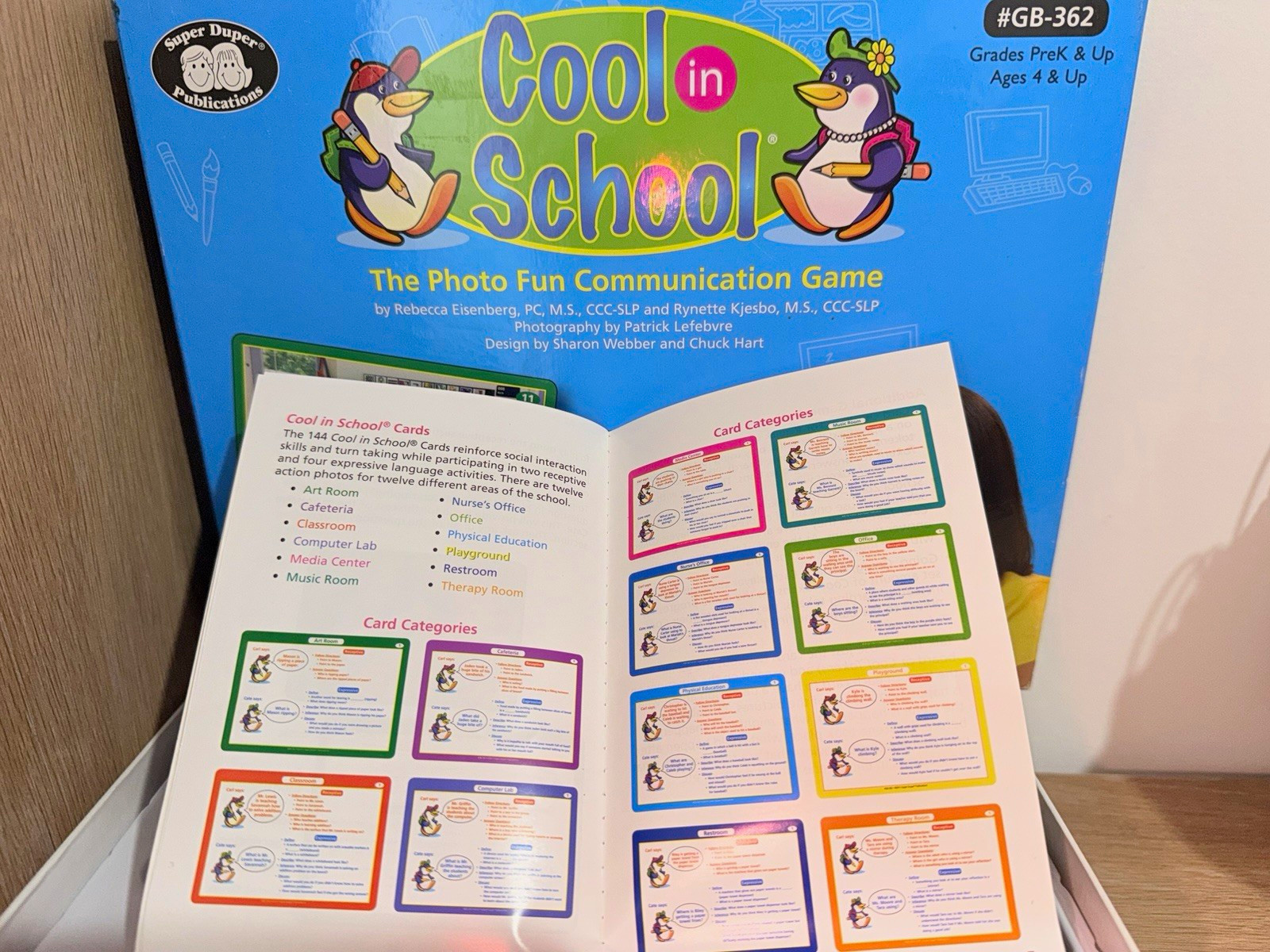 Super Duper Cool in School Photo Fun Communication Game Cards Ages 4+ GB-362