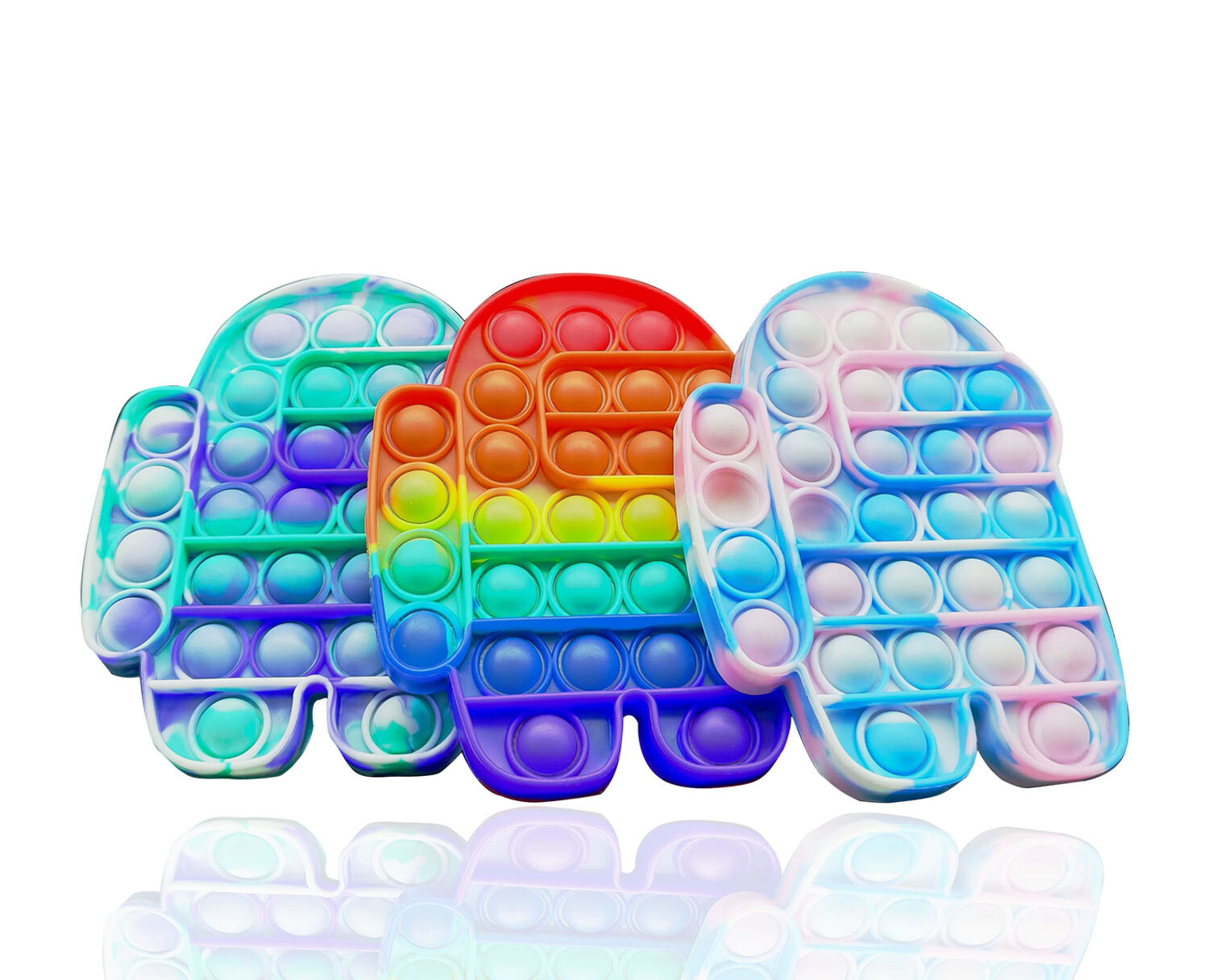 Among Push Pop Fidget Toy Bubble Sensory Stress Relief Kids Family Silicone Game