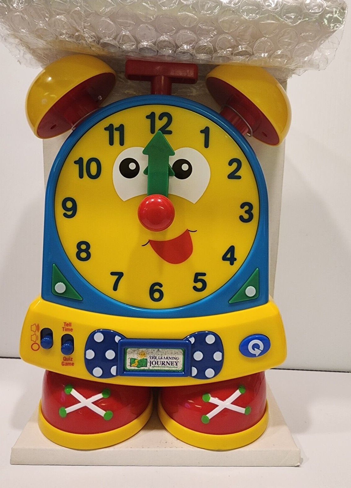 Vintage The Learning Journey Telly the Teaching Time Clock FUN! NOS in Box