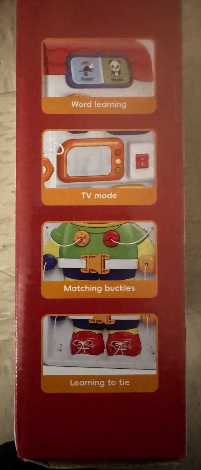 HYES Busy Board Educational Toy NO.213 Bear Panda Multicolor 10 Months & Up