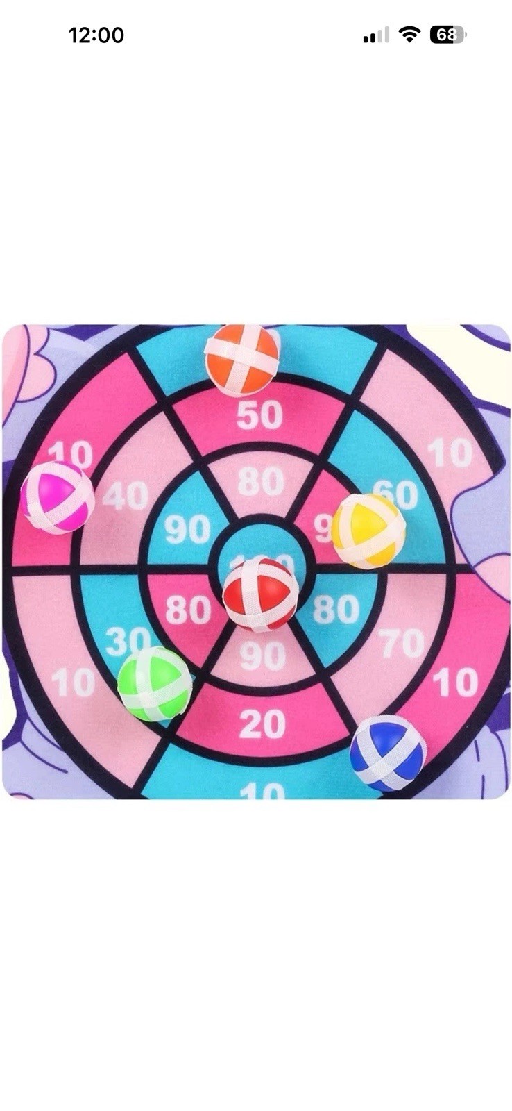 Cartoon Dart Board Sticky Balls Interactive Indoor Game for Family Fun