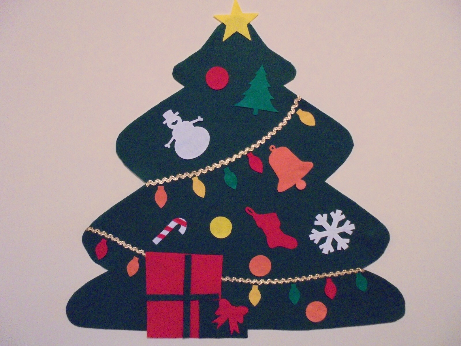 Felt Christmas Tree, Wall Hanging, Decoration, Kid’s Toy, Ornaments, DIY Tree