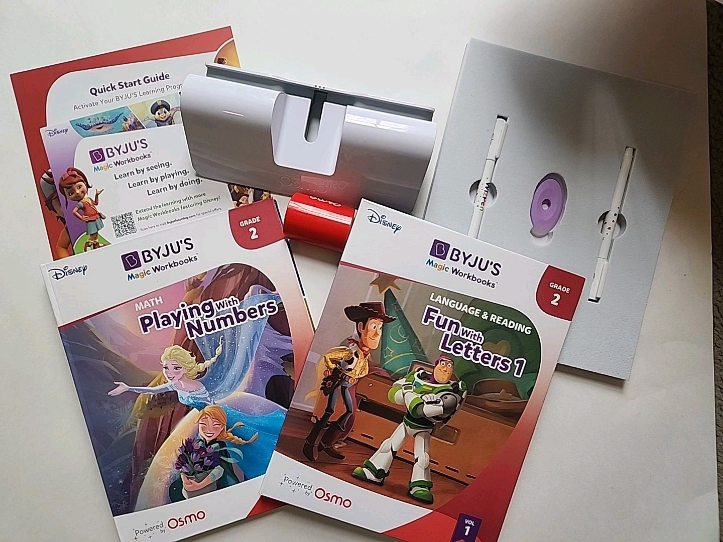 BYJUS Learning Kit: Disney, Grade 2 Learning Kit Active Learning Math Reading