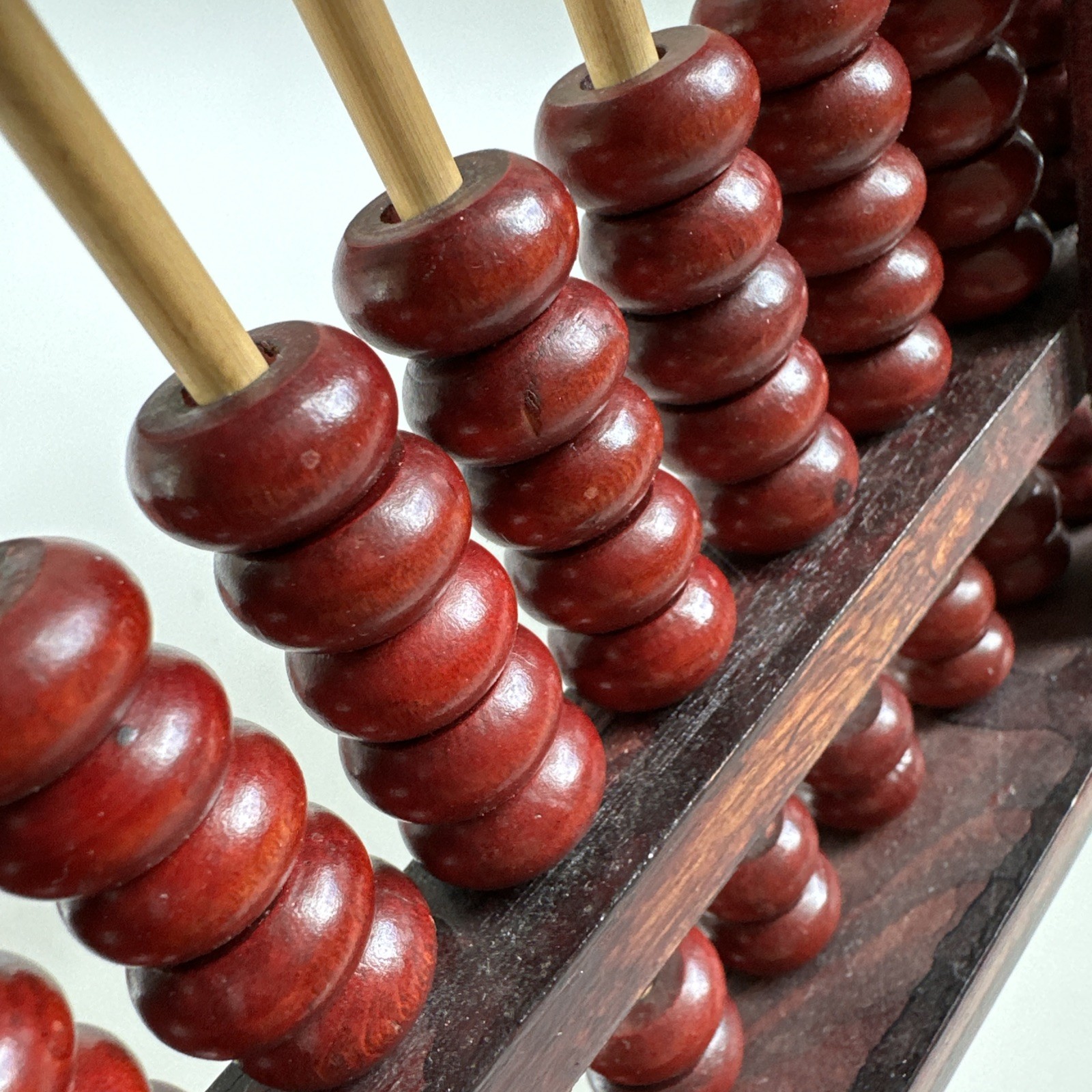 Vintage Abacus Wooden Maths Counting Tool Arithmetic Chinese 25cm x 13cm
