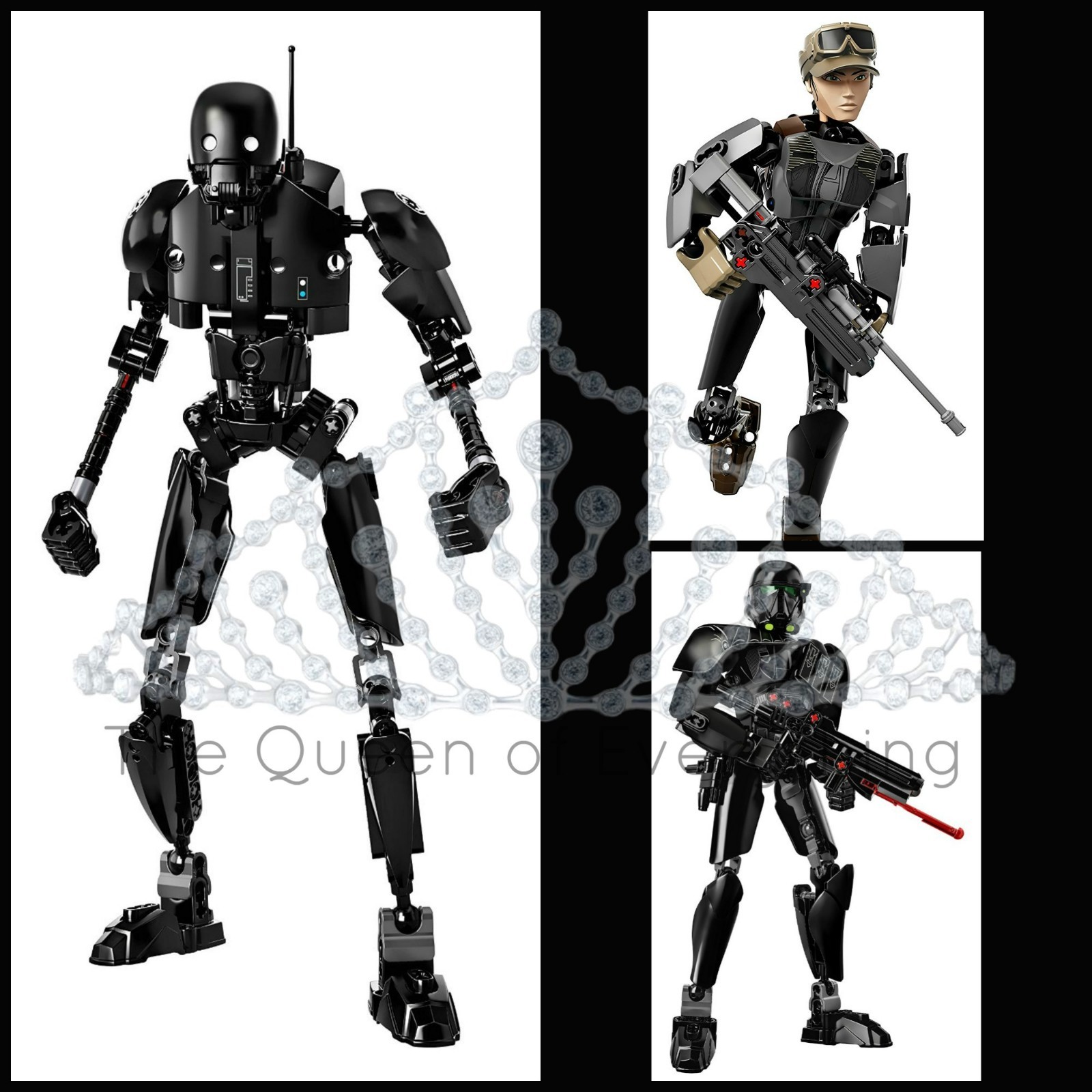 Star Wars Buildable Figure Sets Rouge One Force Awakens Original *FAST SHIP*