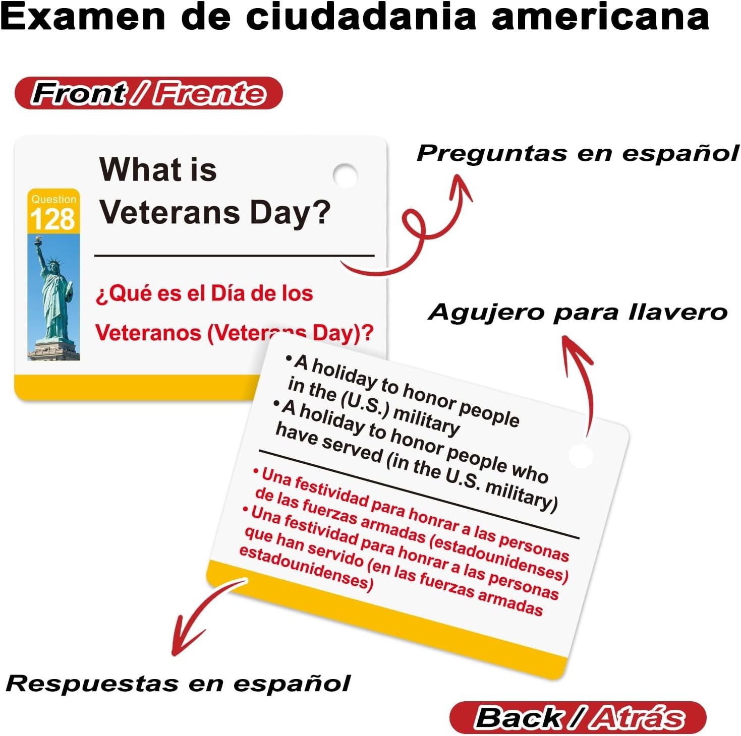 US Citizenship Flash Cards 2026 – Complete 128 USCIS Civics Questions and Ans…