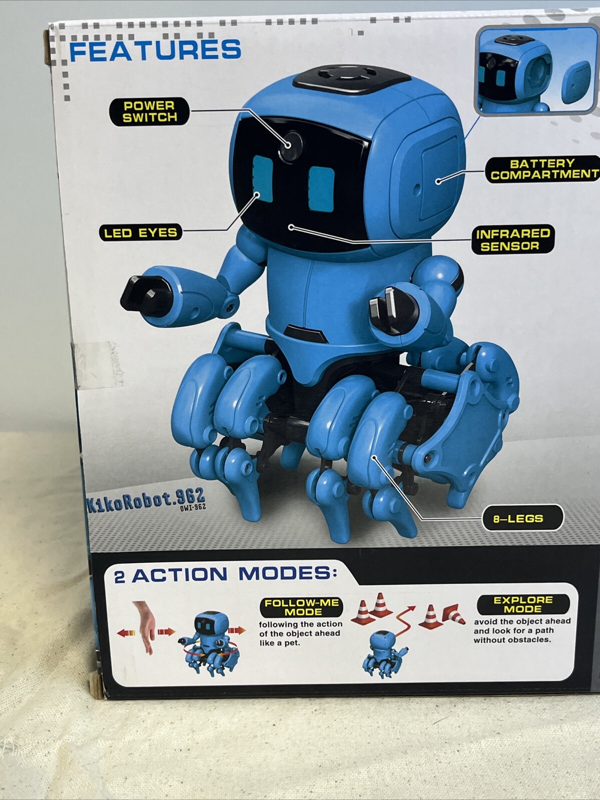 Kiko Robot 962 Do-It-Yourself Kit I/R n AI Technology Kids Educational Toy Model