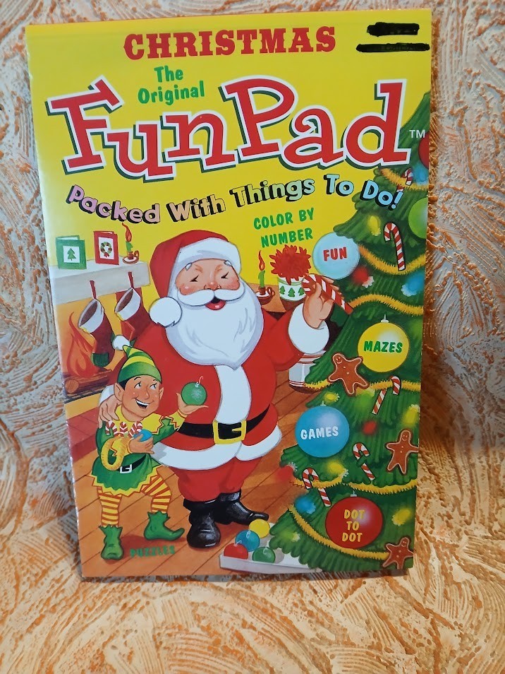 #1 Christmas Activity Pad Mazes Coloring Games Color By Number Make A Puzzle New