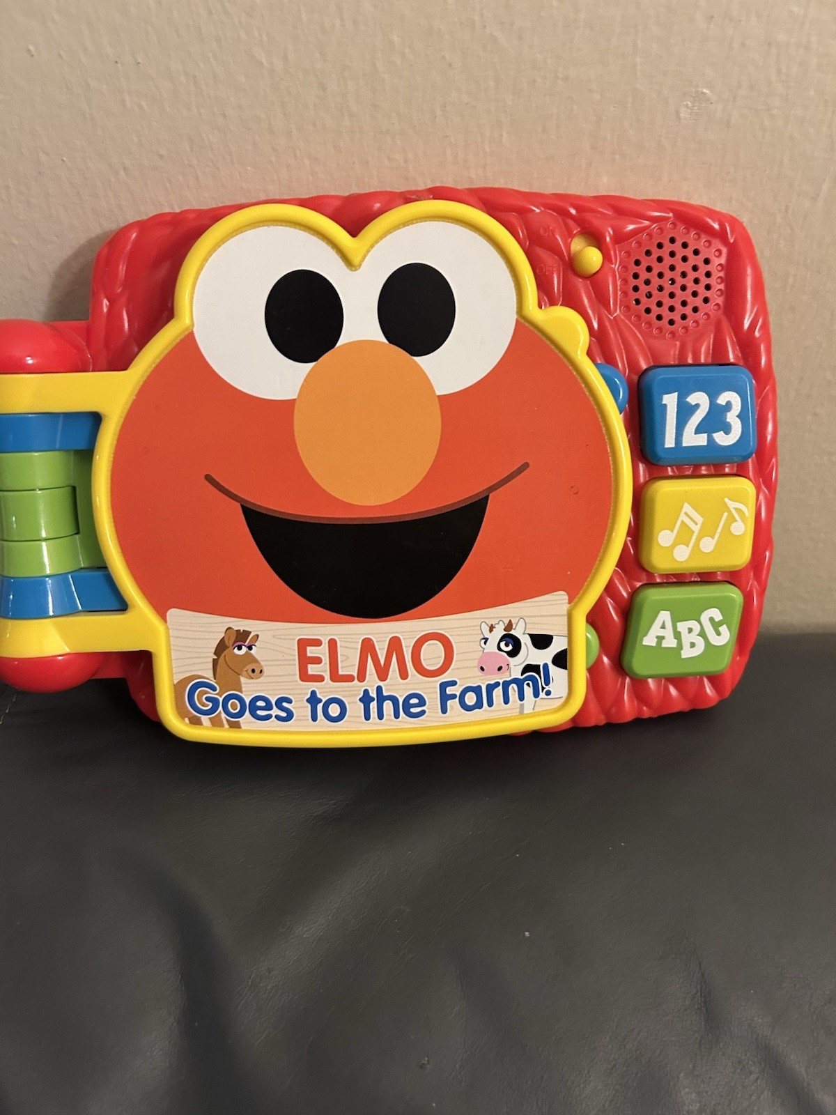 Sesame Street Elmo Goes to the Farm Interactive Musical Toy Book Letters/Numbers