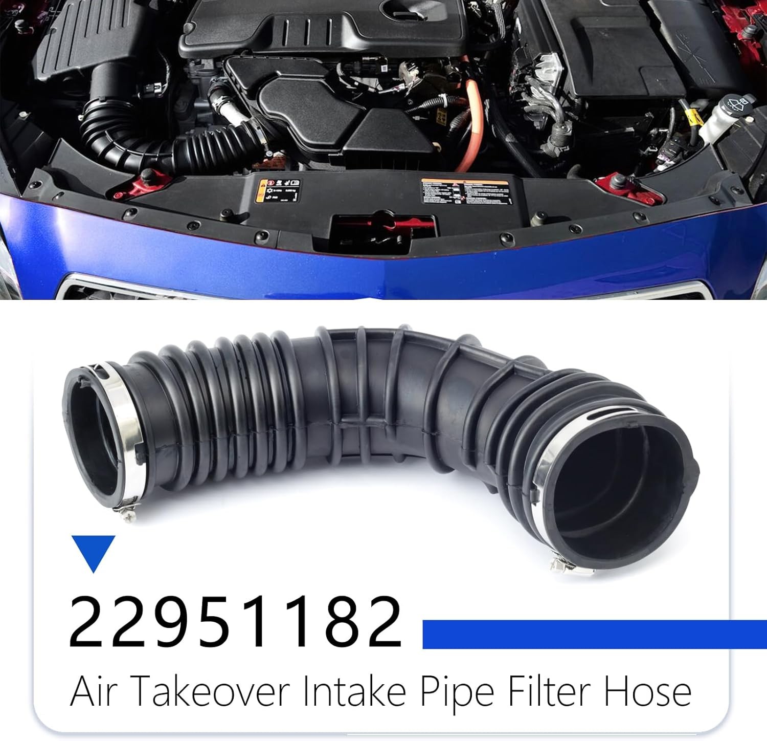 Air Intake Pipe Filter Hose Replacement for Buick Regal LaCrosse 20 22951182