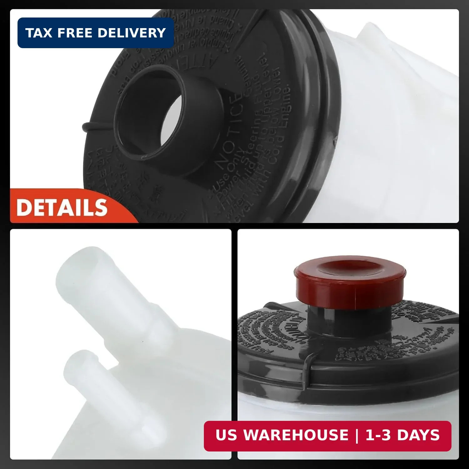 A-Premium Power Steering Reservoir/Tank with Cap Compatible with Honda Accord 20