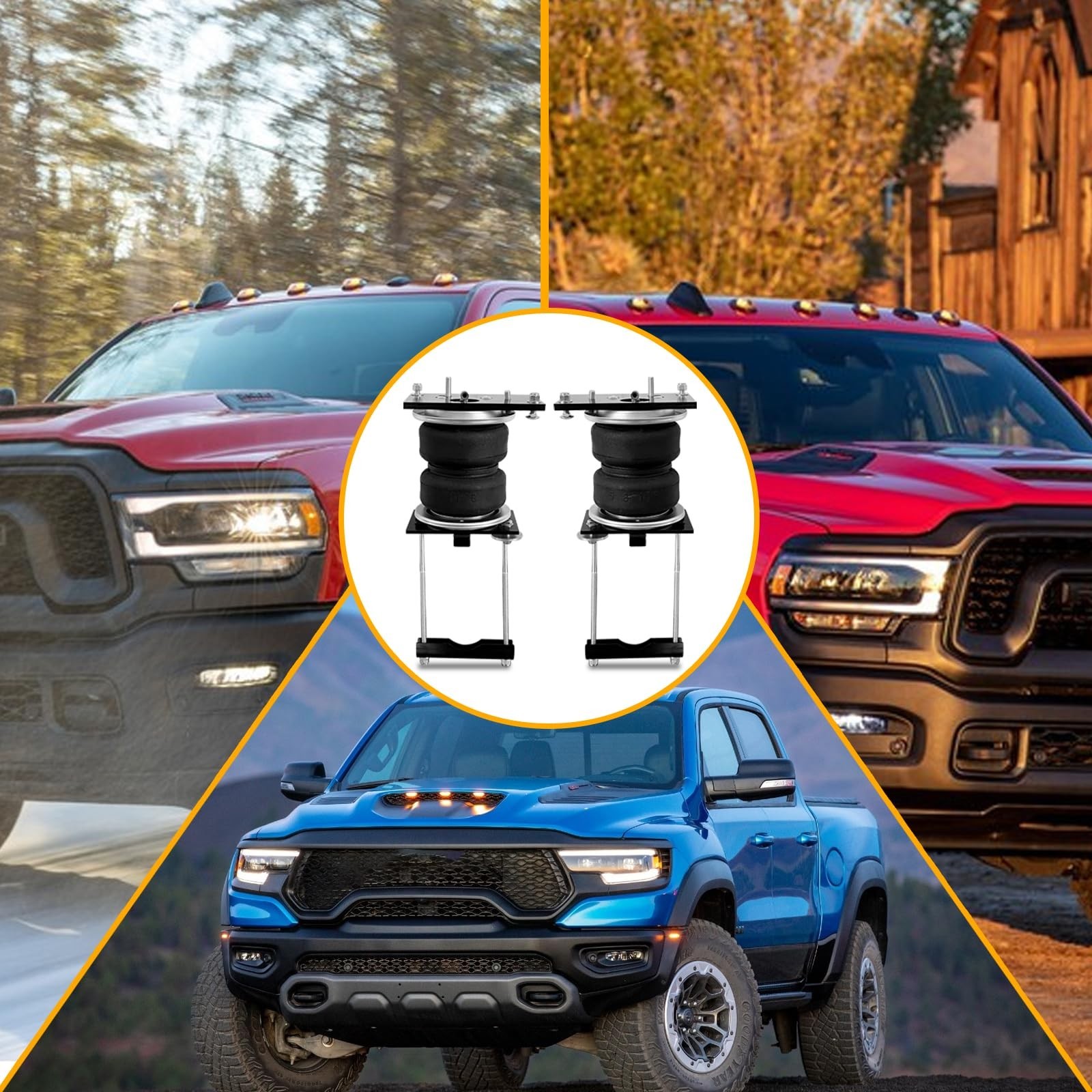MILLISEC Air Spring Bags Suspension Kit Compatible with 2014-2023 Dodge Ram 2…