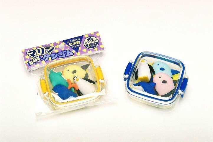 Japanese Iwako Puzzle Eraser Blister Card Gift Set Vintage Collectable 1