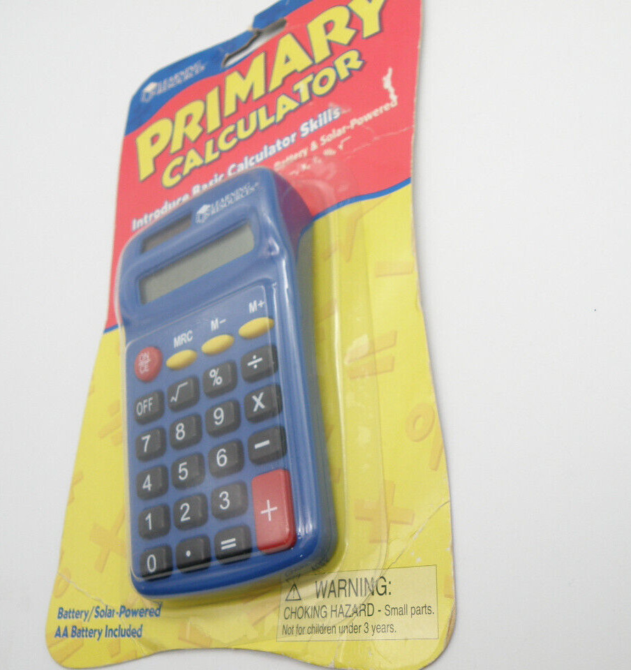 Primary Calculator Learning Resources Solar & Battery Powered LER 0037 NOS