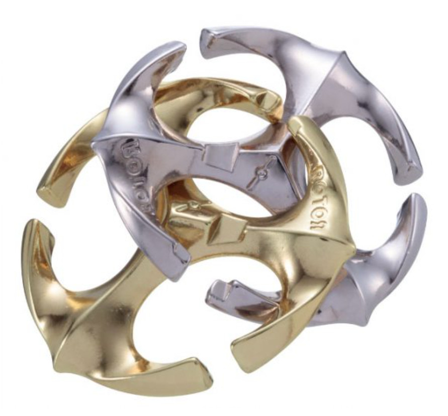 HUZZLE Hanayama Difficulty Level 6 Cast Series Brain Teaser Puzzle ring F/S