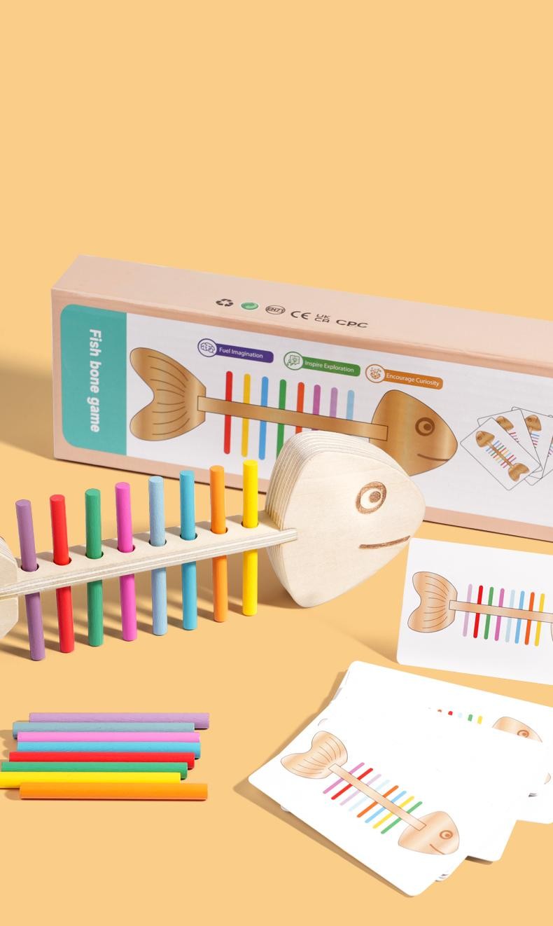 Children Wooden Balance Stick Sensory Puzzle Game Educational Birthday Gift