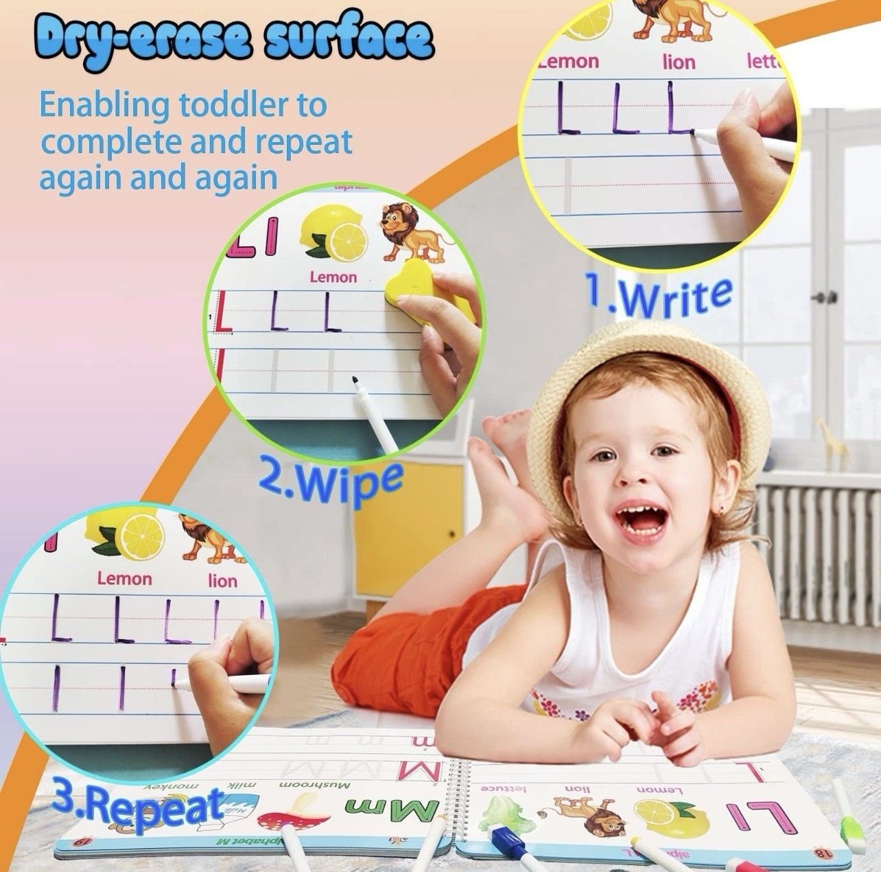 Preschool Learning Workbook for Kids – Handwriting, Tracing, ABC Activities