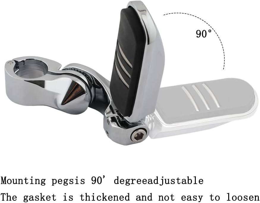 Motorcycle Highway Pegs Crash Bar Adjustable Foot Peg Compatible with Softail Sp